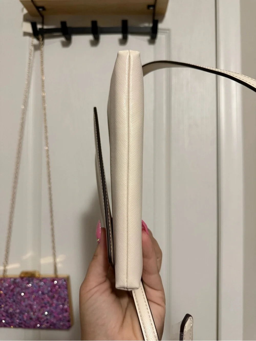 kate spade Cream and Tan Crossbody with Matching Wristlet